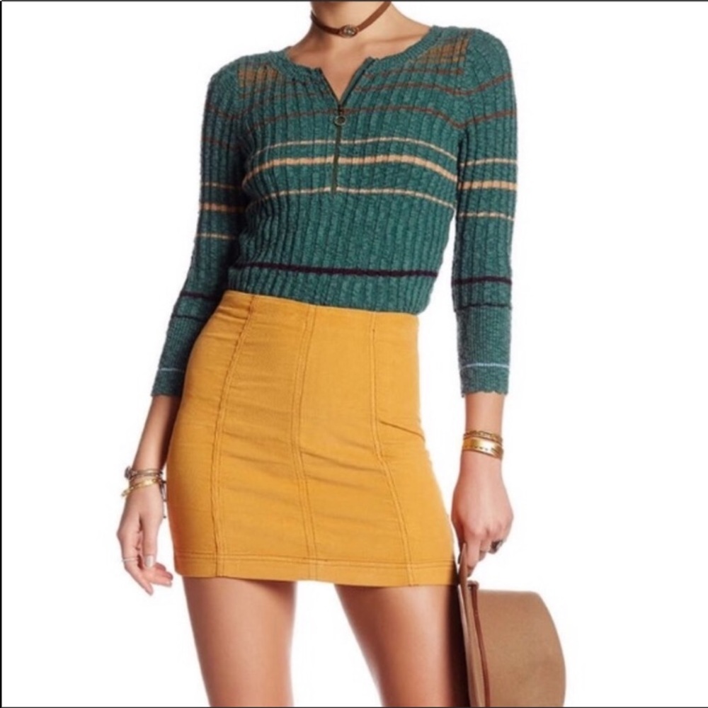 Free People Corduroy Skirt
